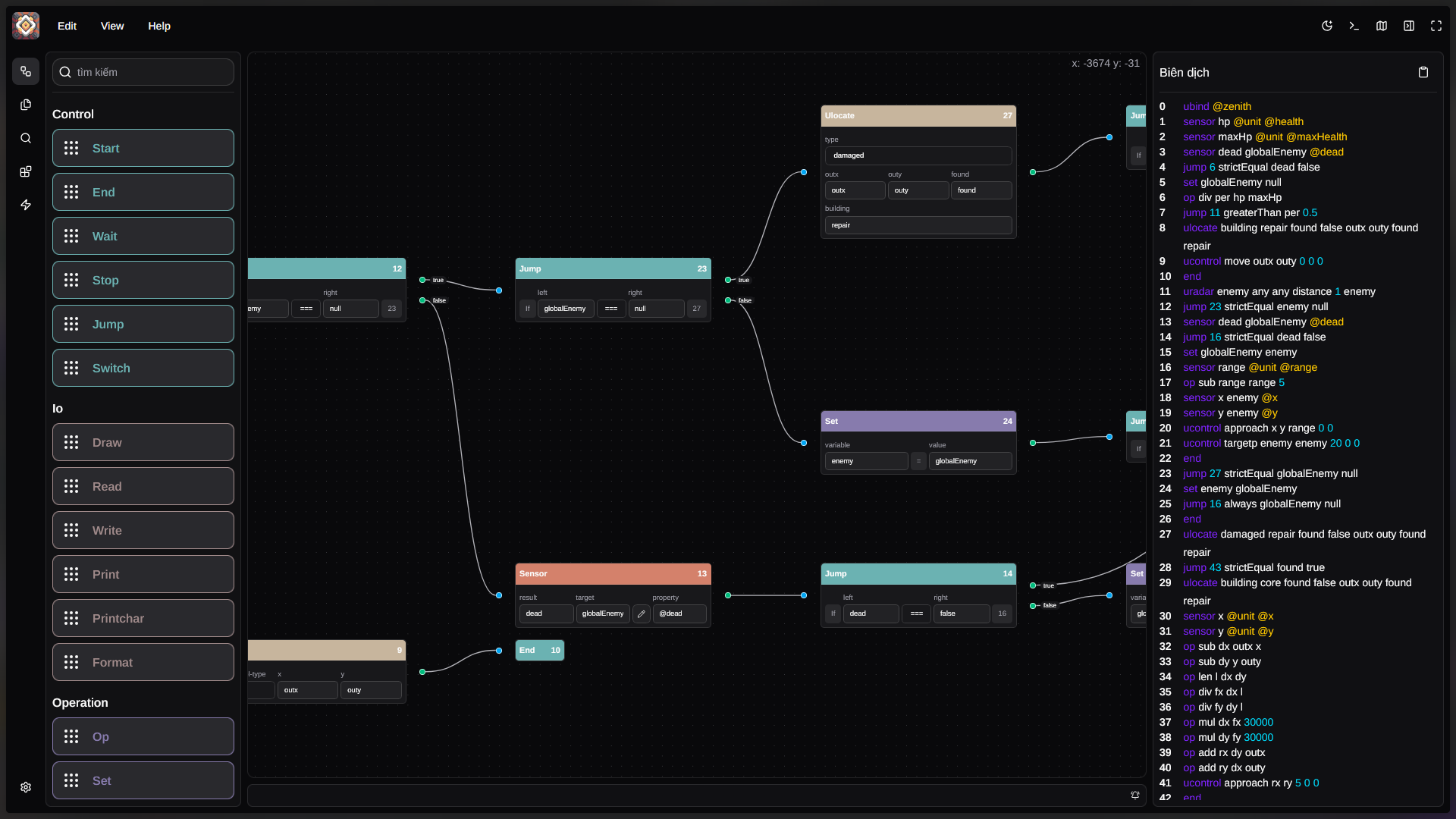 Logic Editor Showcase